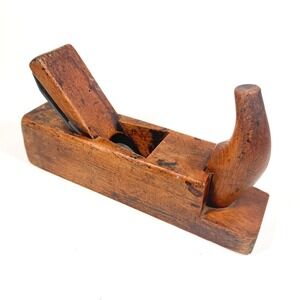 Antique 19th Century Wooden Hand Plane - J.&H.M Extra Qualität Iron - Number 8